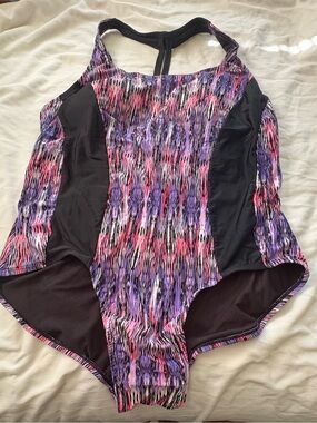 Catalina Purple Pink Black Patterned One-Piece Swimsuit